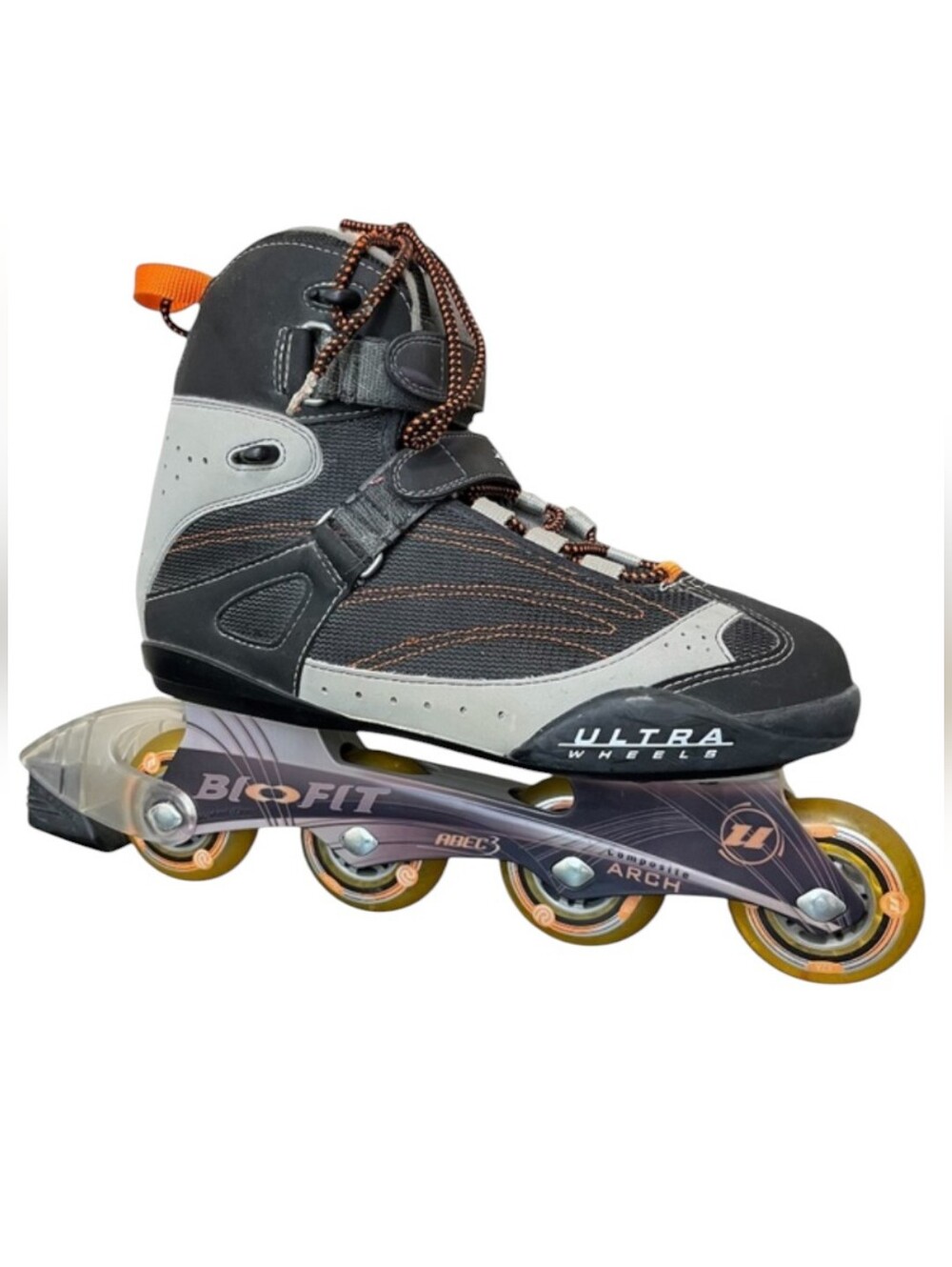 Ultra Wheels Biofit ABEC3 Composite Arch Men’s Inline Roller Sk8s - Size 12